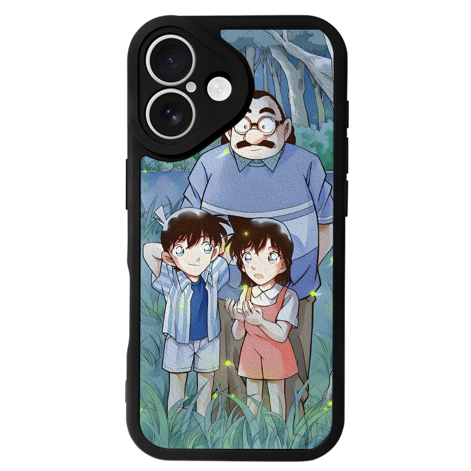 （画像用） 名探偵コナン Detective Conan 【iPhone 16シリーズ対応】シリコンスマホケース（レザー調） 材質：シリコン